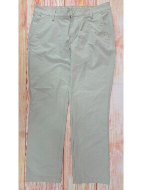 Under Armour Mens Khaki Straight Leg Pants 34/30 Performance Trousers